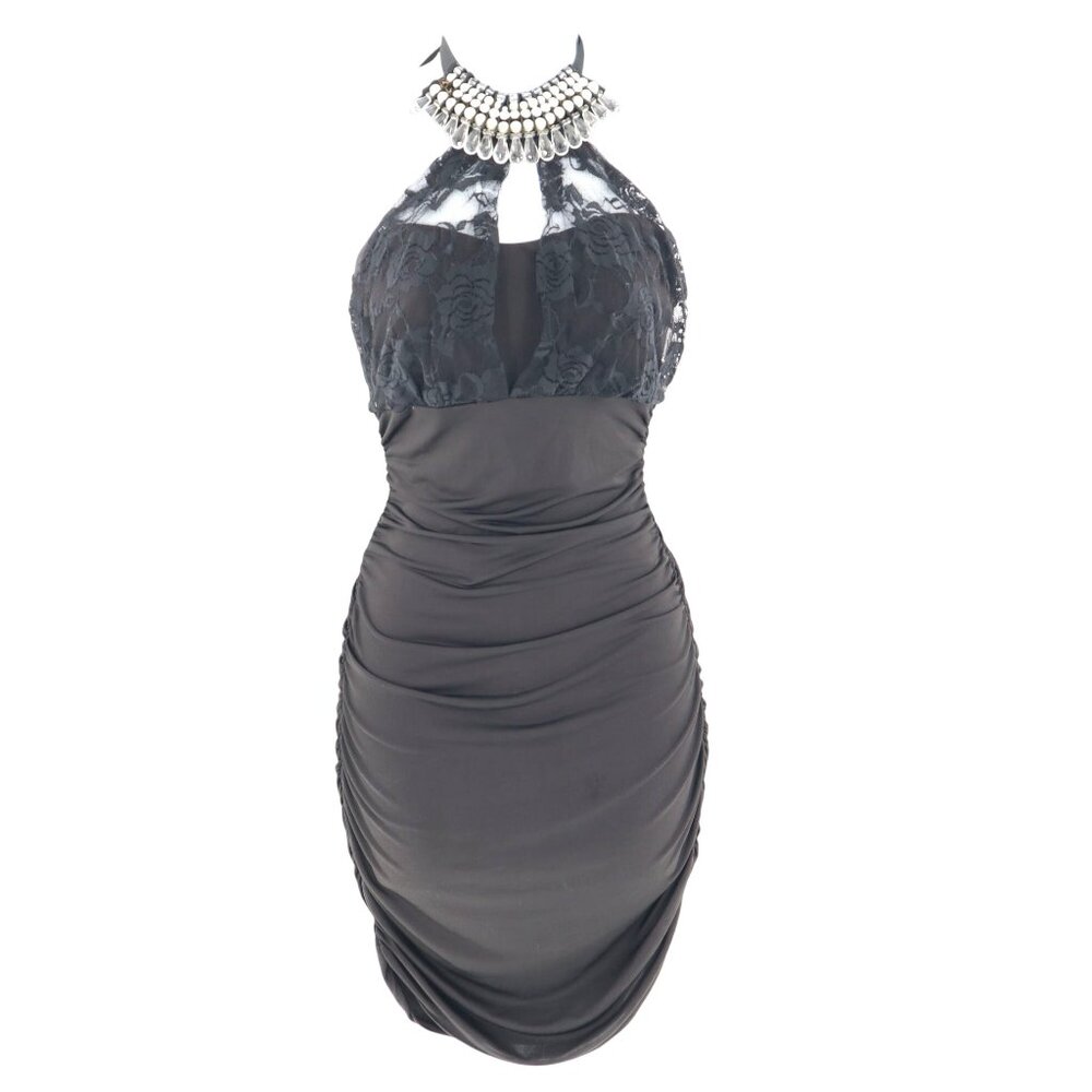 Symphony Embellished Dress Womens S Black Pin Up Witchy Goth Whimsigoth Coquette